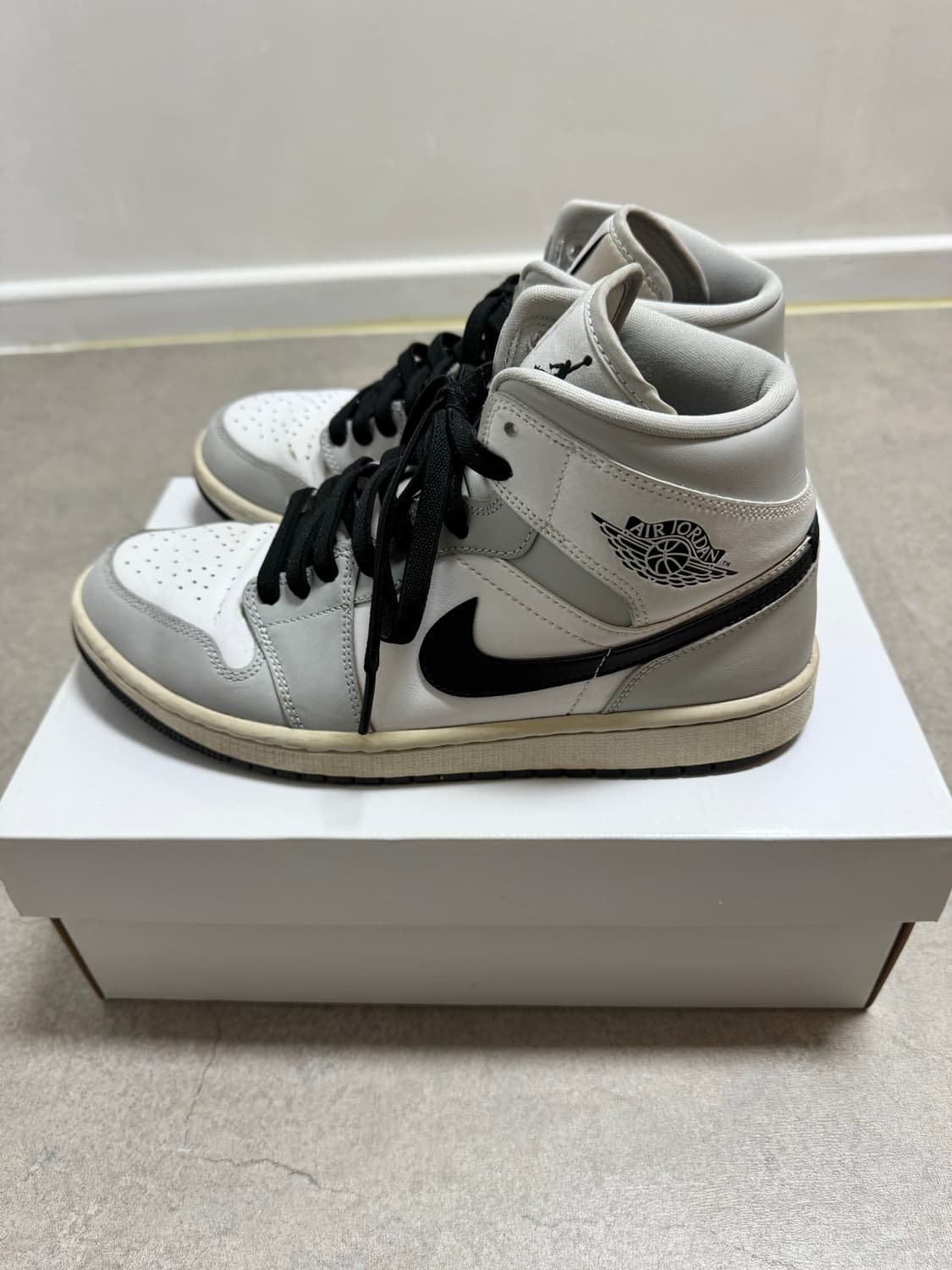 조던 1 미드 그레이 포그 260 상품이미지2