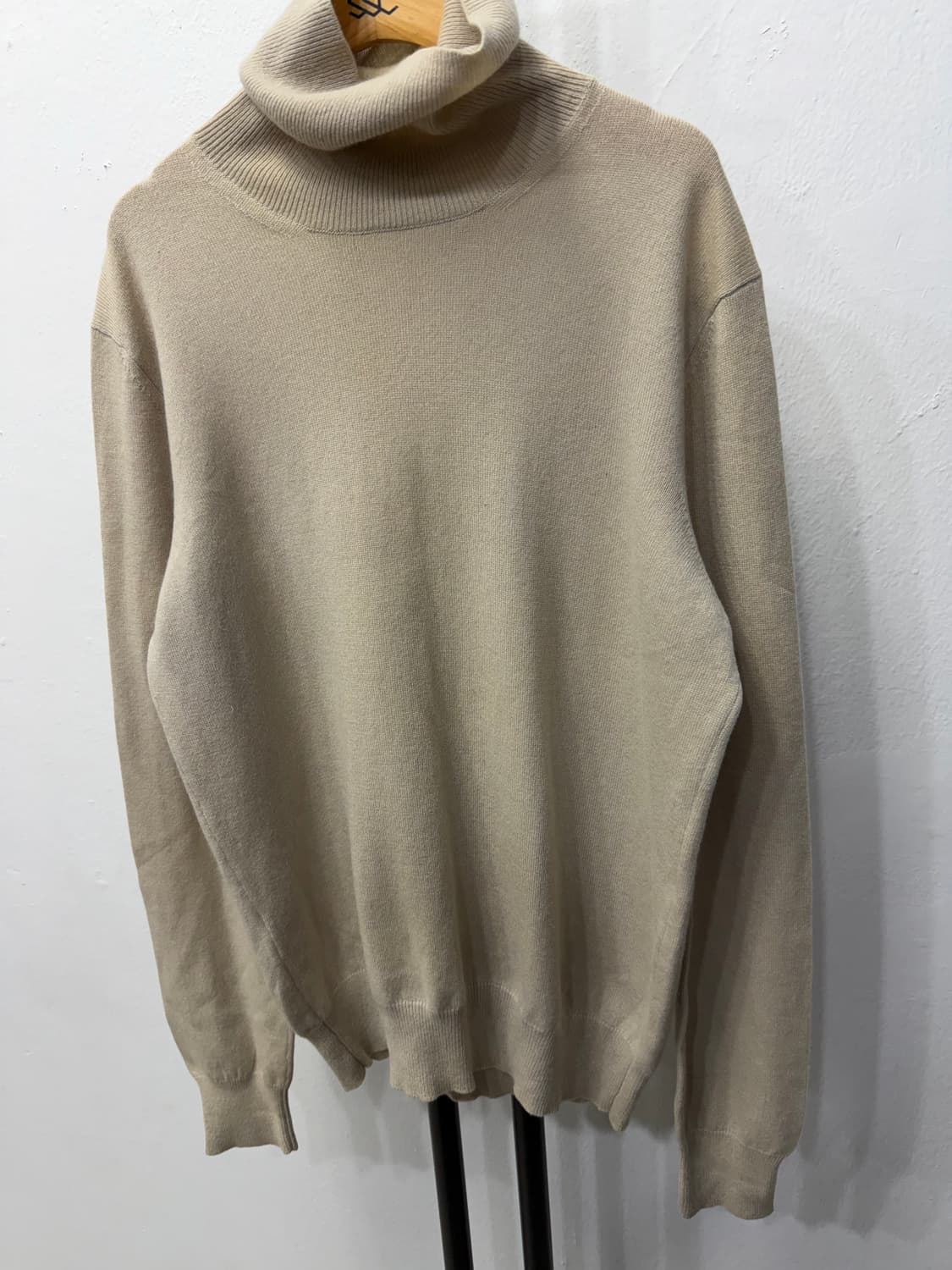 정품) 에스티듀퐁 남성 캐시미어100 터틀넥 니트 S 상품이미지3