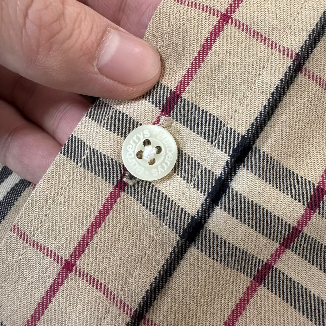 정품 버버리 노바체크 베이지 셔츠 상품이미지4