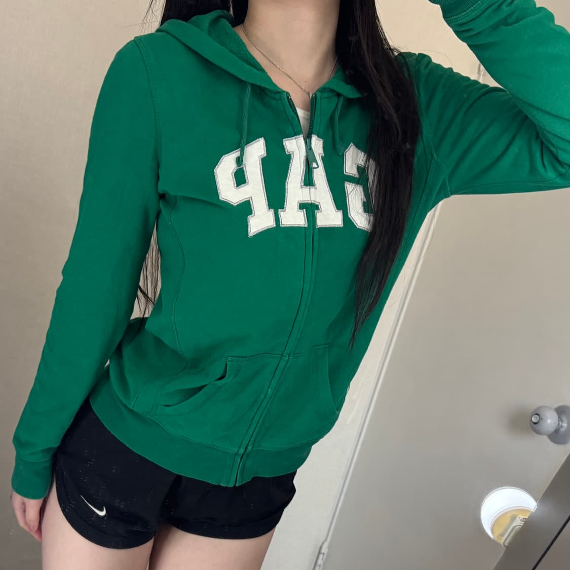 갭 GAP 로고 그린 후드집업 💚🍀 상품이미지1