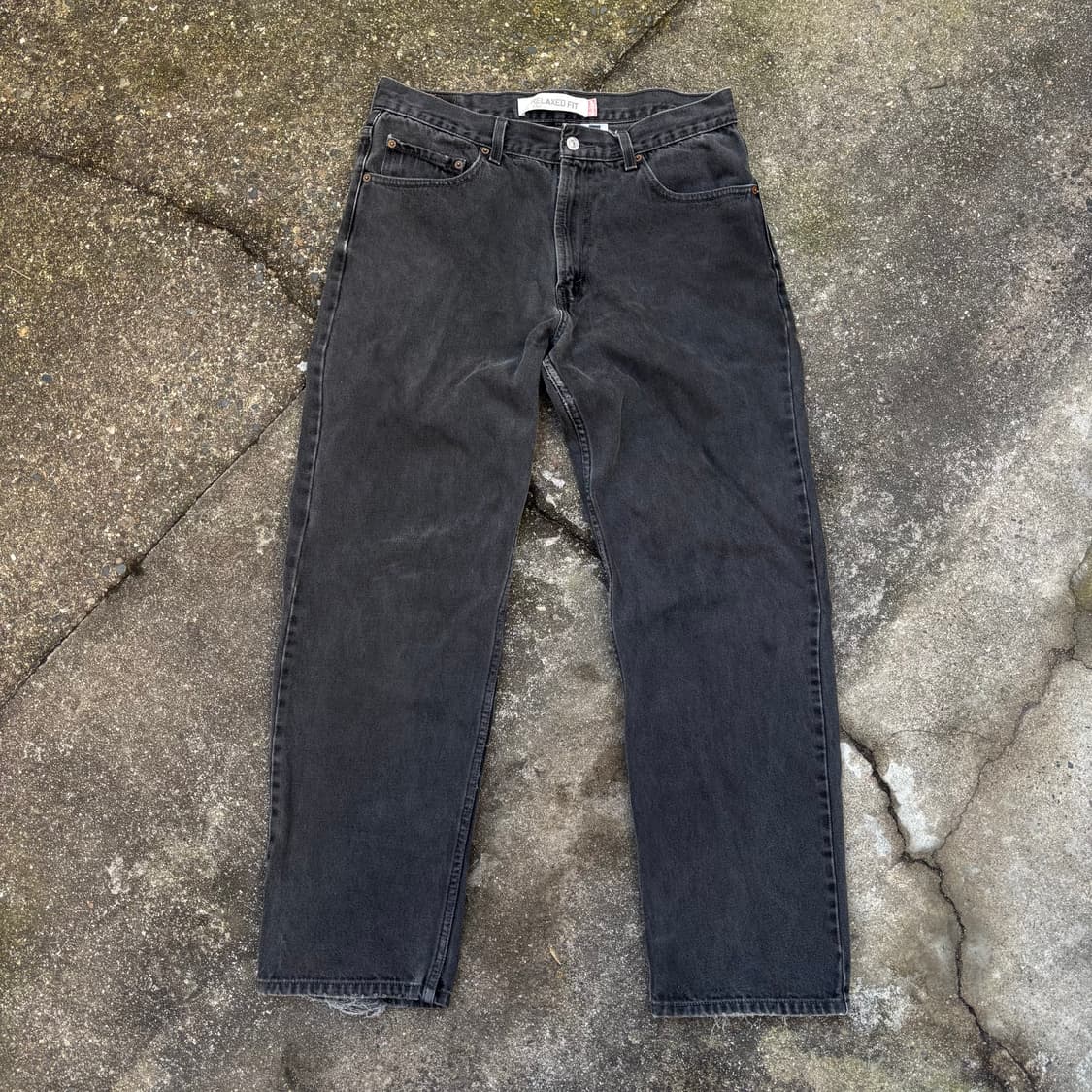 리바이스 550 블랙 릴렉스핏 데님 팬츠 34 32 상품이미지1