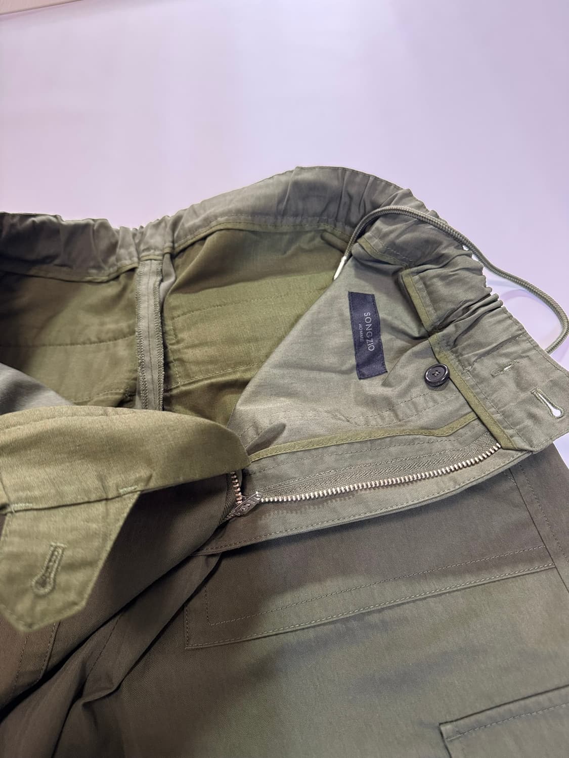 송지오 옴므 카키 조거 팬츠(46사이즈) 상품이미지3