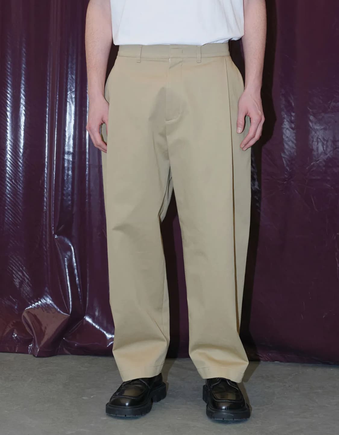 [M] 이에이 IEY RID PANTS Beige 상품이미지8