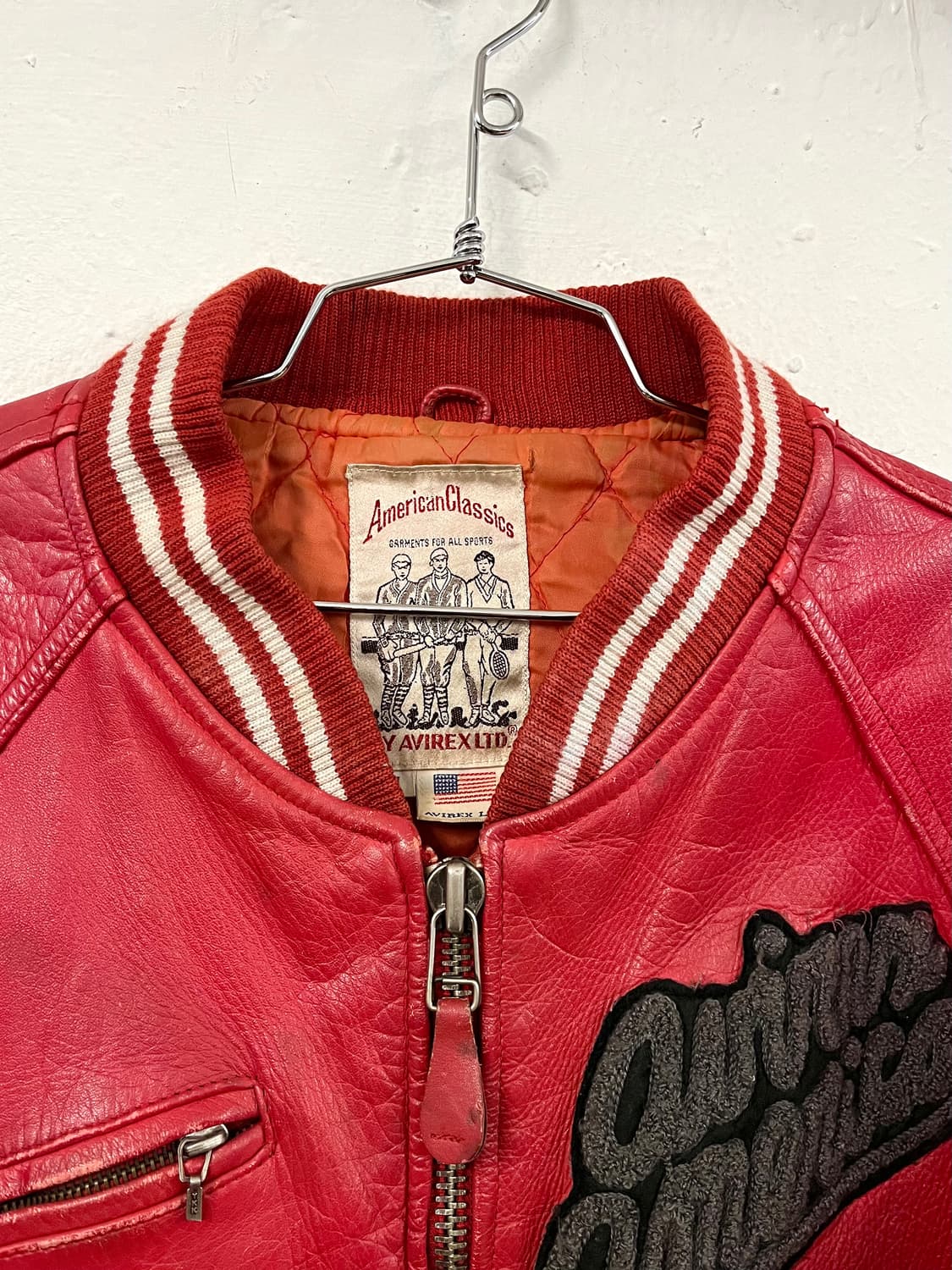 아비렉스 80s 레더 자켓 상품이미지2