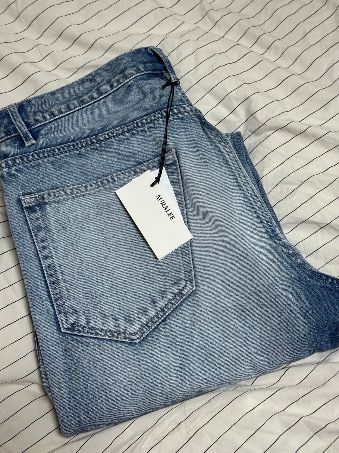 [32] 오라리 25aw 셀비지 페이디드 헤비 데님 와이드 상품이미지9