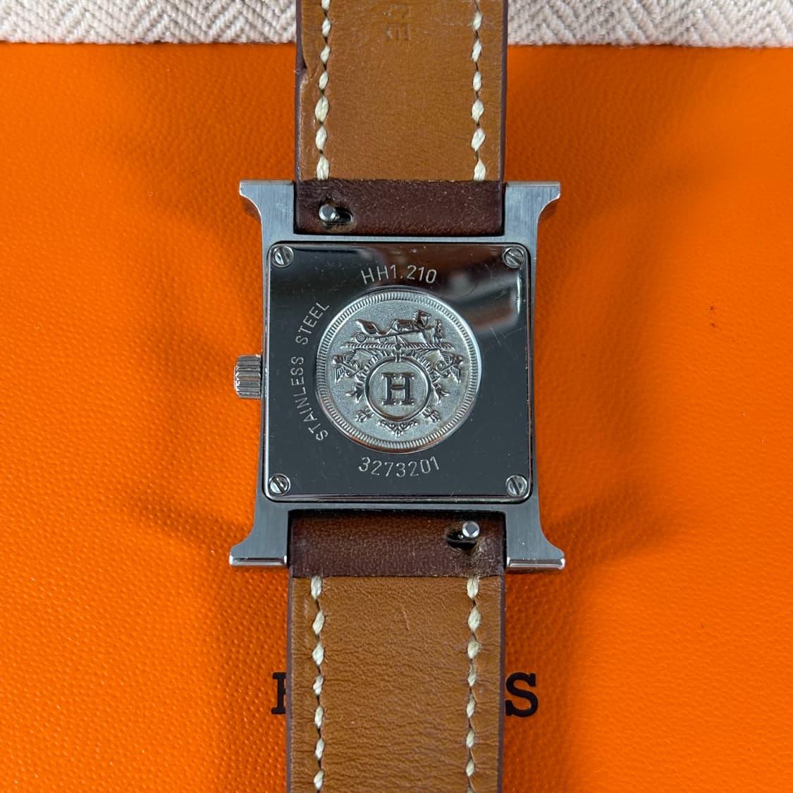 (풀세트,정품)에르메스 H 아워 스틸 시계 25mm 상품이미지8