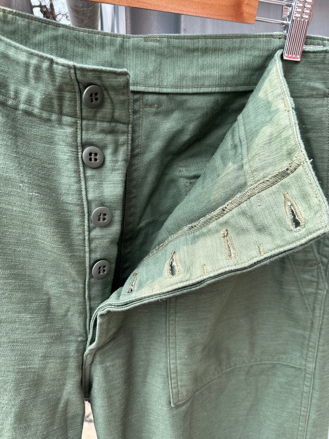 Orslow 오어슬로우 퍼티그 팬츠 올리브 카키 4사이즈 XL 상품이미지3