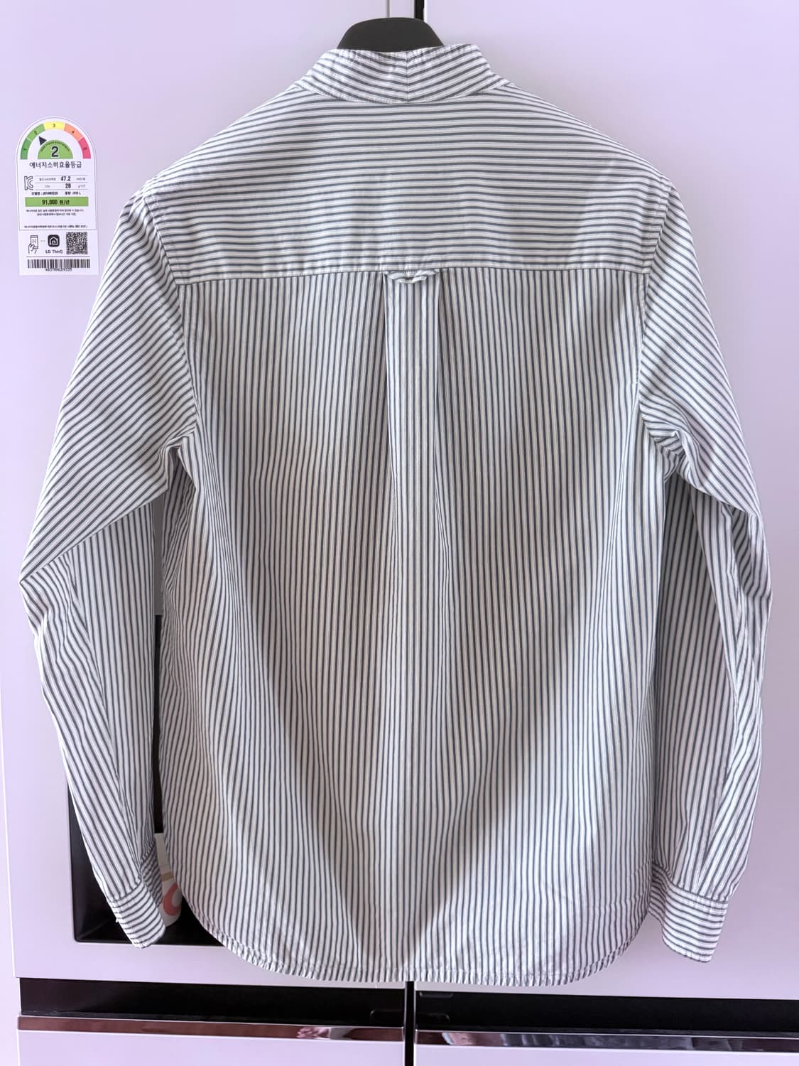 a.p.c 아페쎄 블루 스트라이프 밴드카라 셔츠 m 상품이미지2