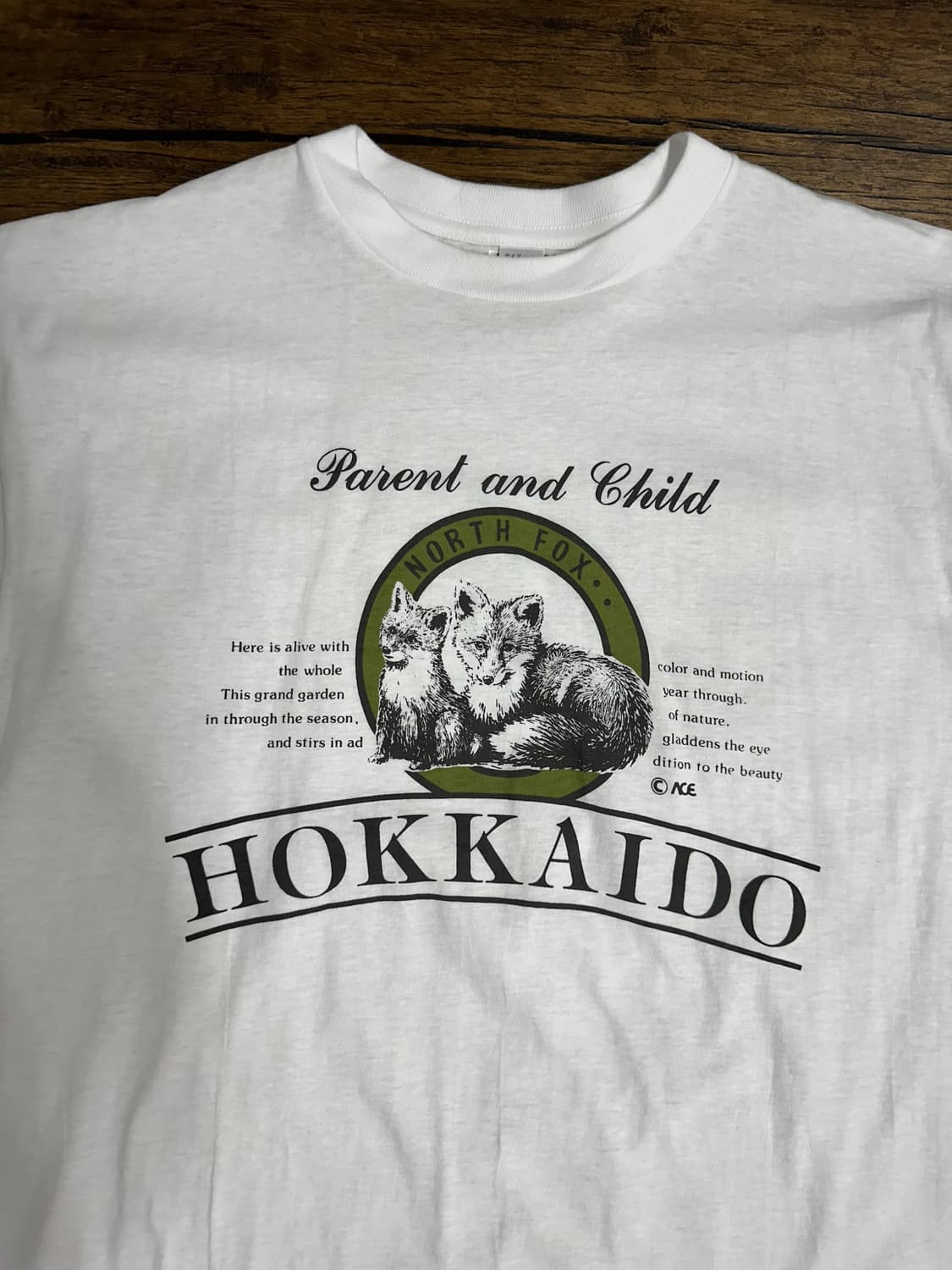 HOKKAIDO da Bear 여우 그래픽 일본티셔츠 새제품 M 상품이미지2