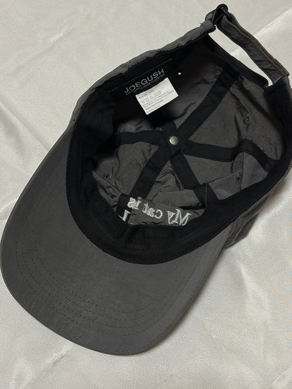 조거쉬 나일론 모자 차콜 상품이미지2