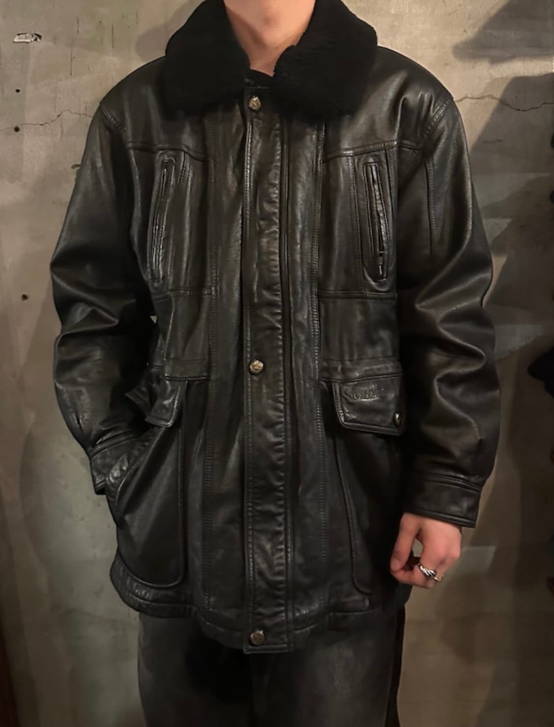리얼레더 양가죽 자켓 XL 상품이미지1