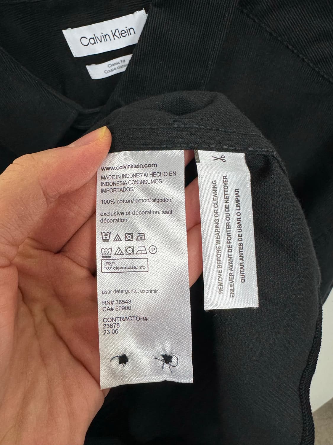 캘빈 클라인 코듀로이 셔츠 블랙 L 사이즈 상품이미지4