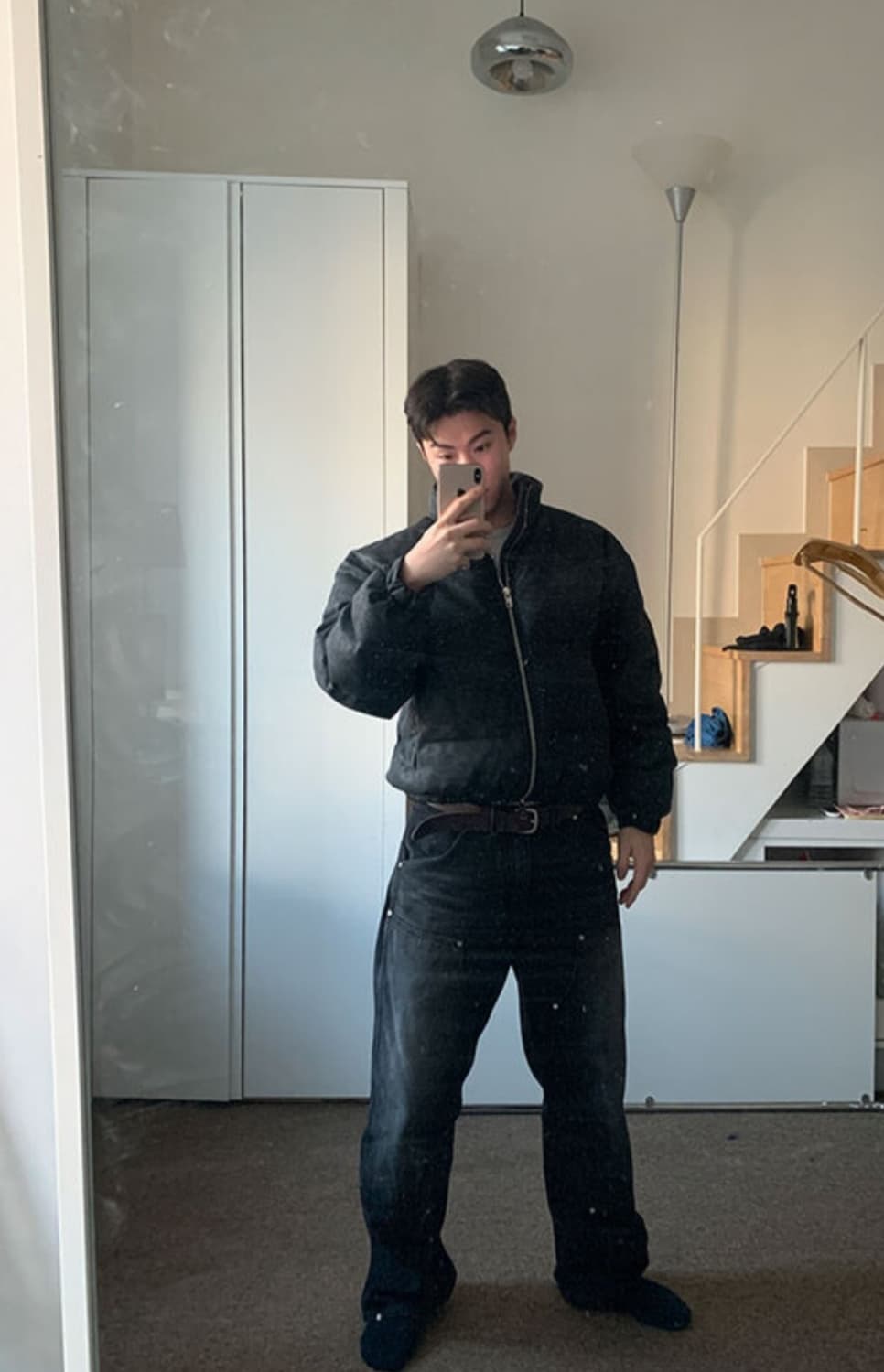 유먼트 핫덕 레더패딩 상품이미지3