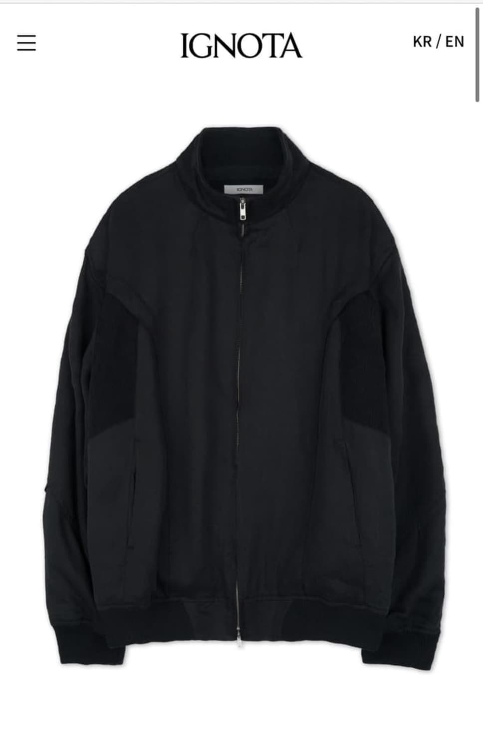 Ignota c10 carving  jacket black m 상품이미지1