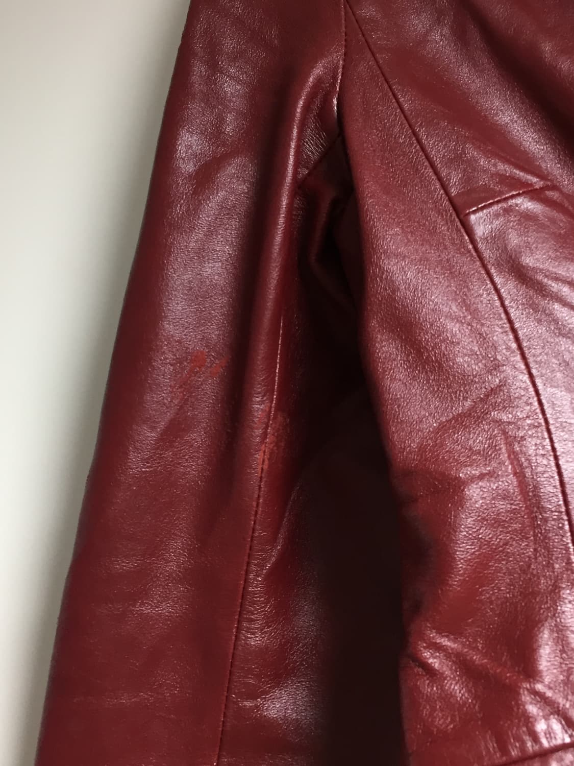 burgundy real leather jacket 상품이미지1