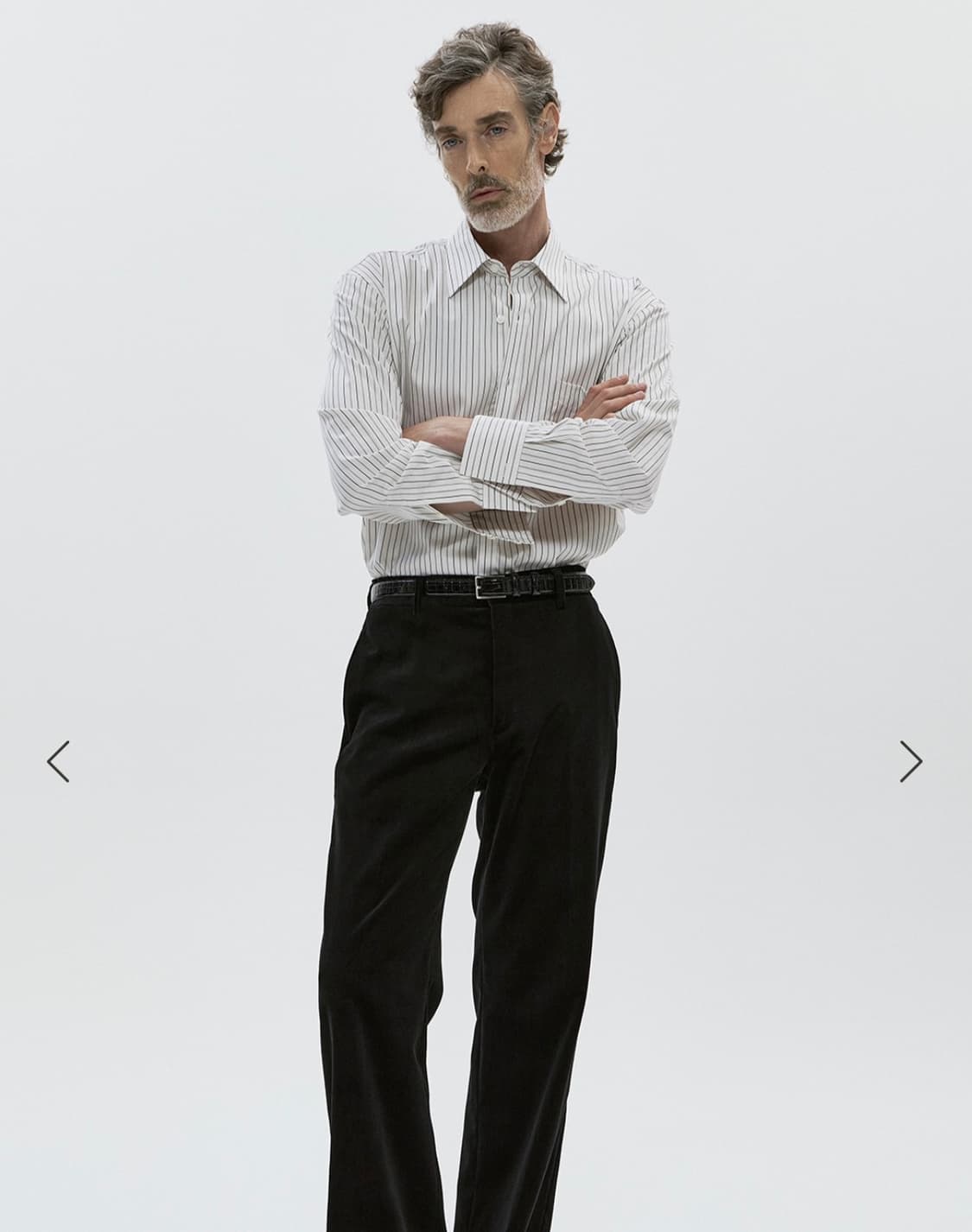 세비지 더블 스트라이프 셔츠 새상품 상품이미지2