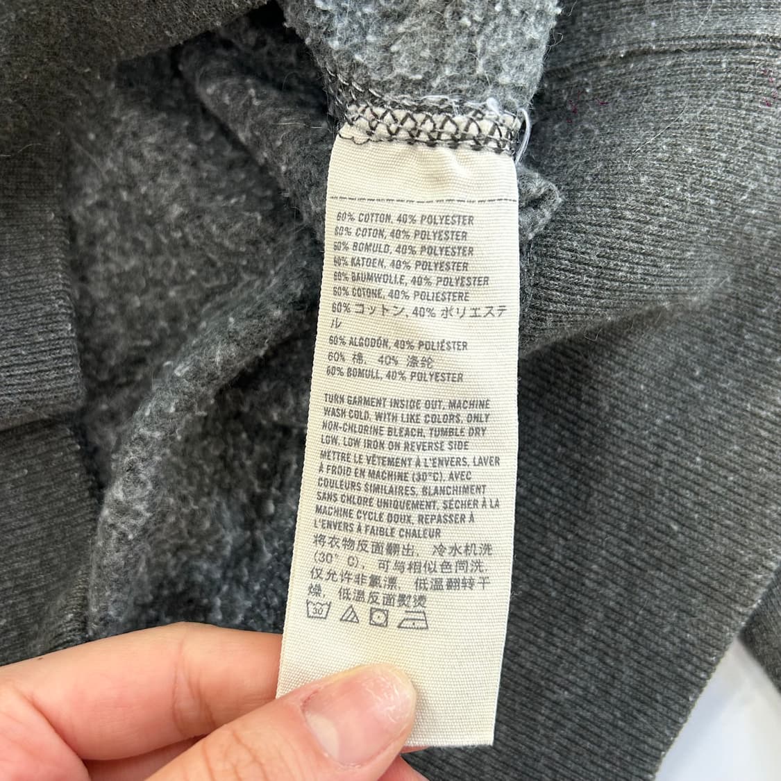 Abercrombie 아베크롬비 fitch ny 차콜 후드티 상품이미지5