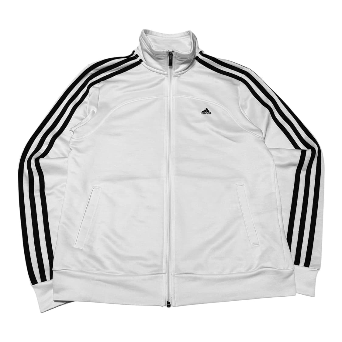 W)아디다스 에센셜 3S 트랙탑 화이트 져지 상품이미지1