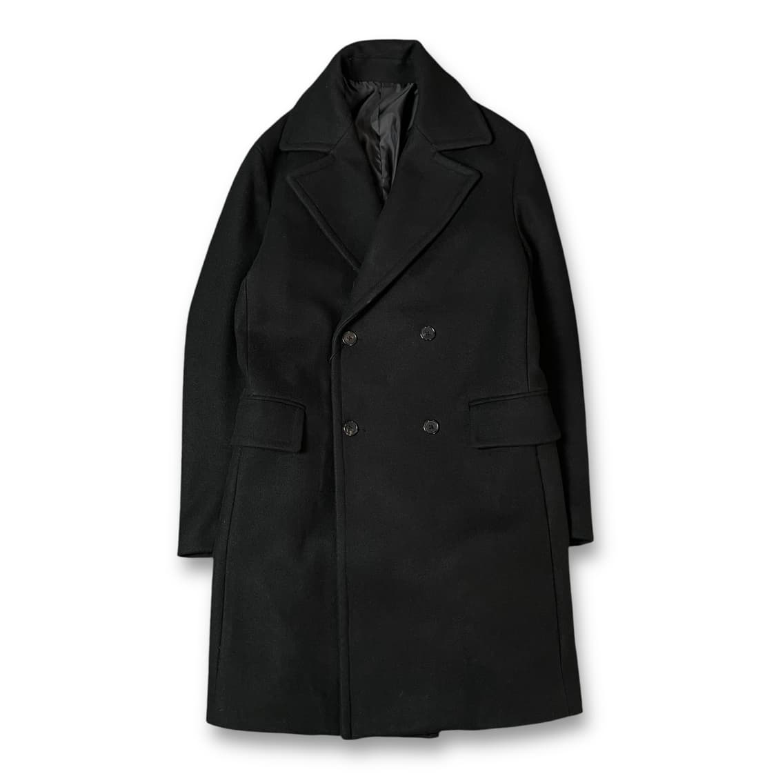 에잇세컨즈 블랙 더블 코트 L 상품이미지1