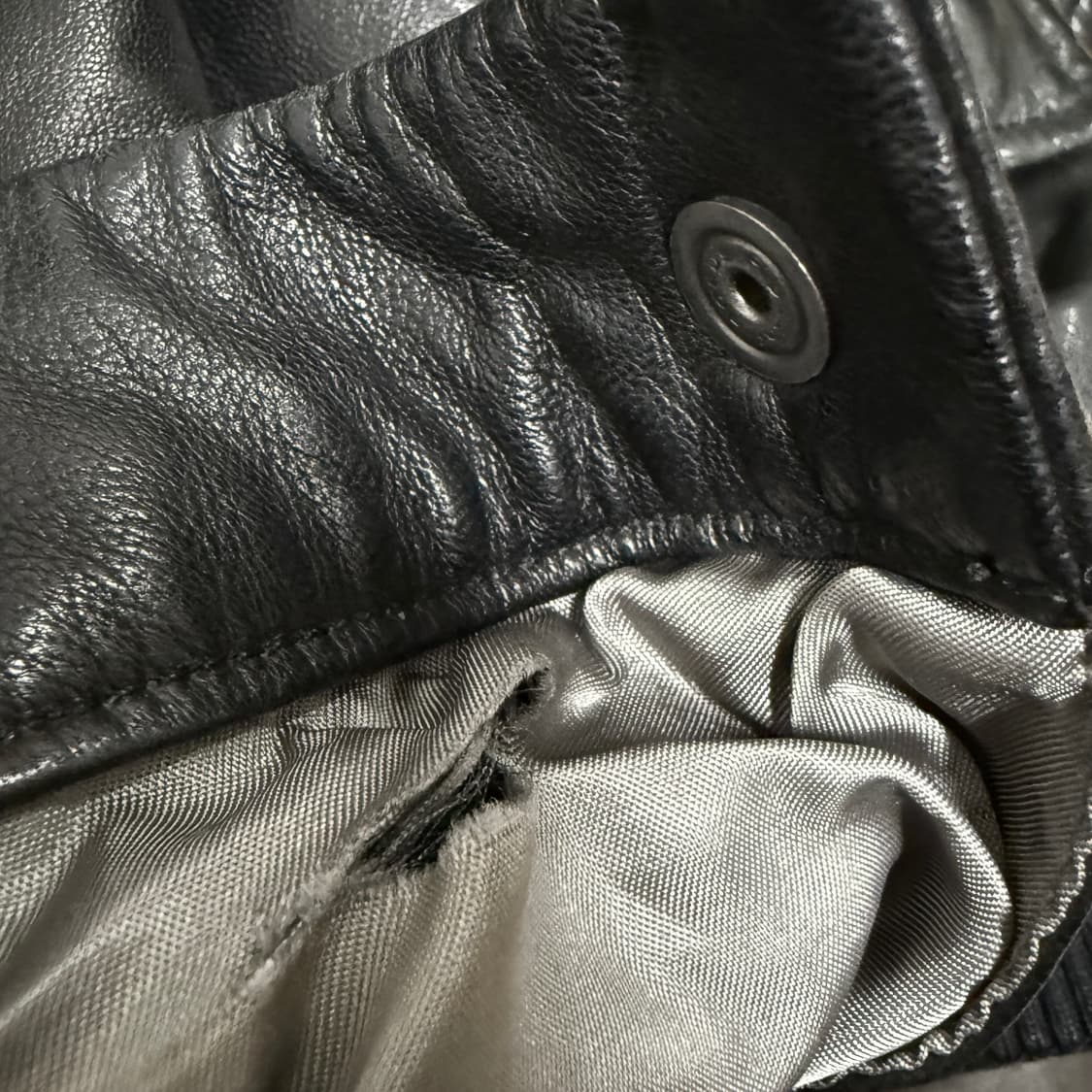 디젤 블랙 골드라인 양가죽 자켓 L 상품이미지8