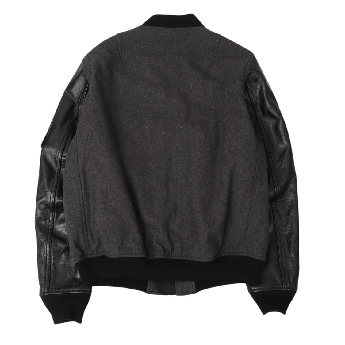 알파인더스트리 카우 레더 암 울 ma-1 자켓 상품이미지5