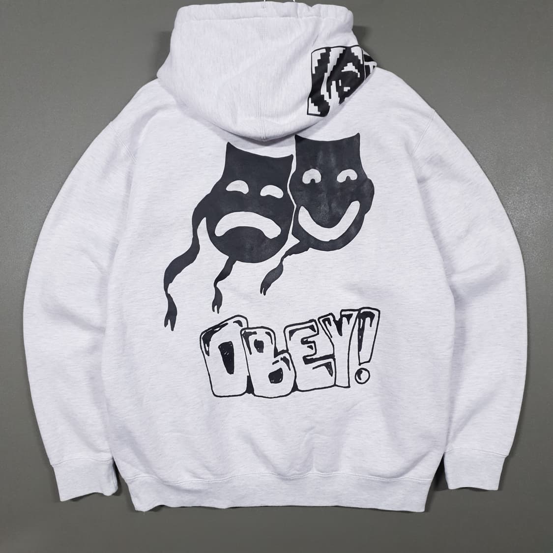 실측 XL) OBEY 오베이 필 나띵 프리미엄 빅로고 후드티 스웻셔츠 상품이미지2