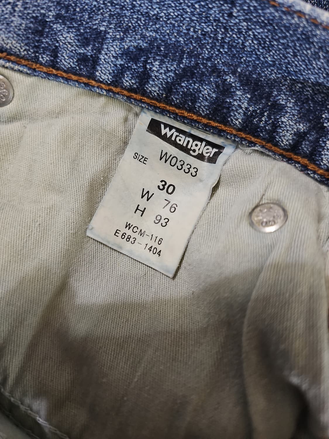 [30] 빈티지 wrangler 랭글러 스트레이트 데님 팬츠 상품이미지7