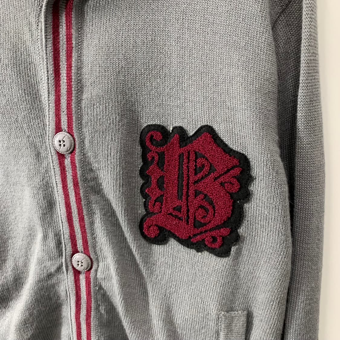 빈티지 후드 레터맨 가디건  상품이미지2