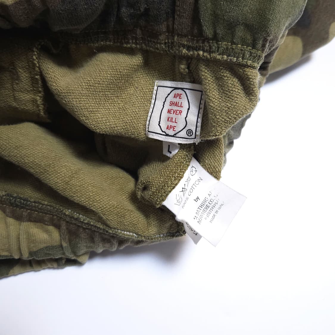 베이프 BAPE 재팬 카모 카고 쇼츠 반바지 스웻 상품이미지8