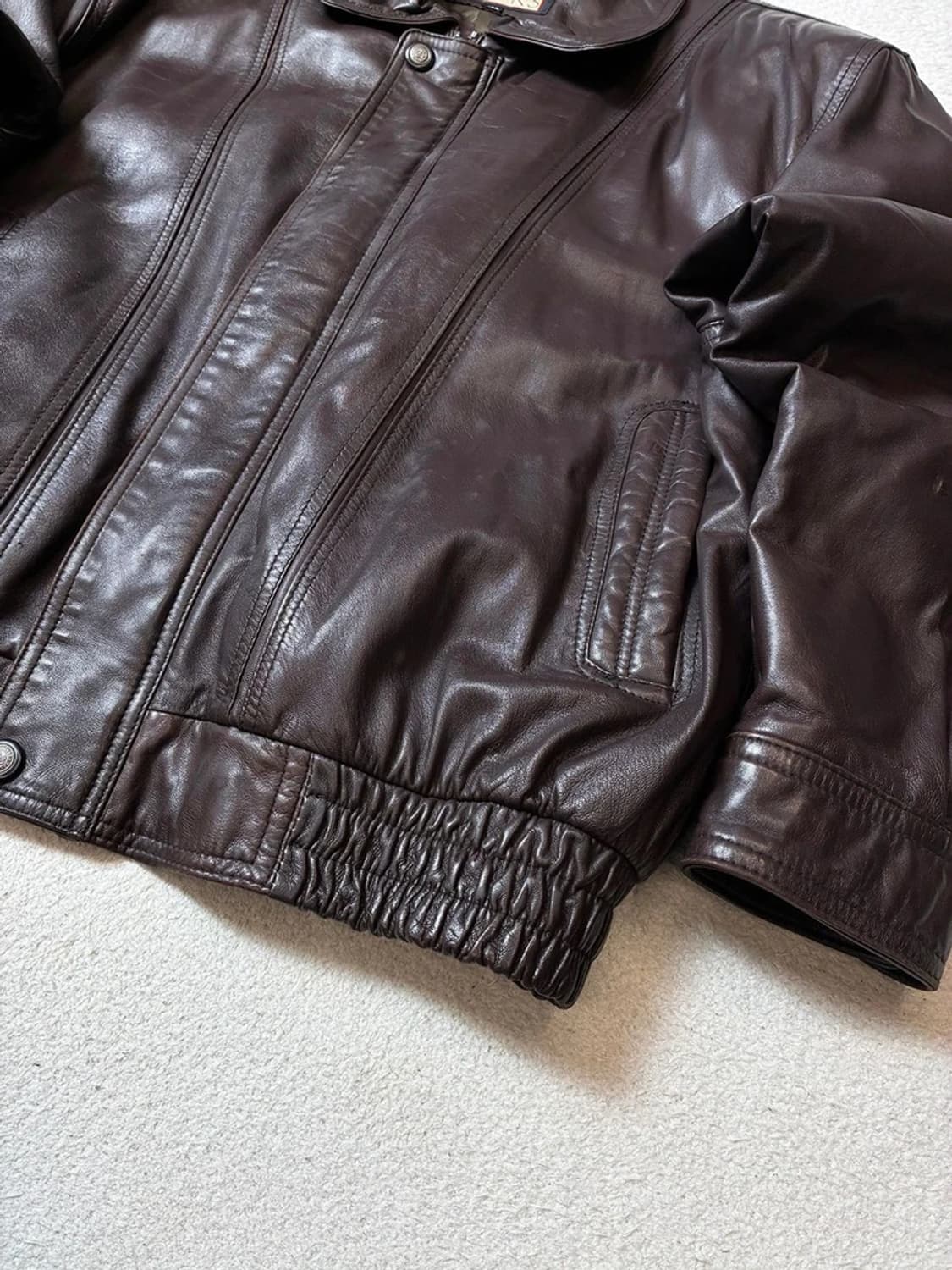 LEMMA 90's 양가죽 봄버 자켓 PN7817 상품이미지3