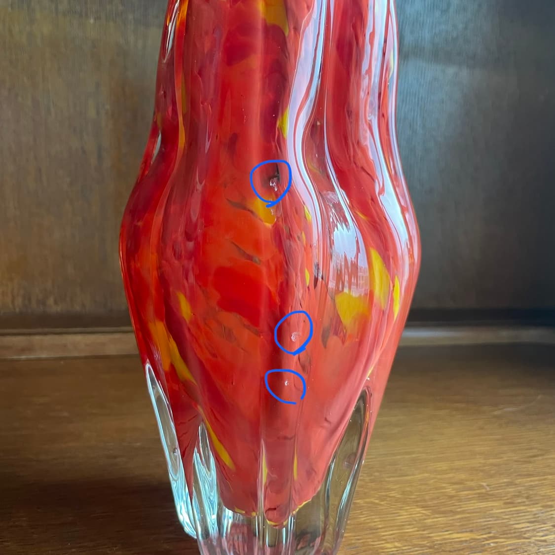 [70’s Vintage] 빈티지 블로운 글라스 유리 화병 상품이미지9