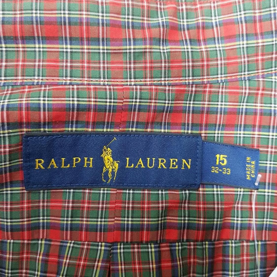 폴로 랄프로렌 클래식 타탄 체크 버튼다운 셔츠 L사이즈  상품이미지3