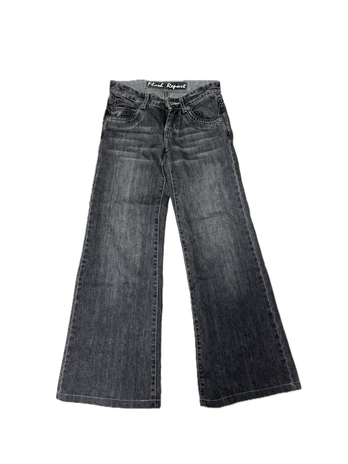 빈티지 흑청 부츠컷 데님 팬츠 상품이미지2