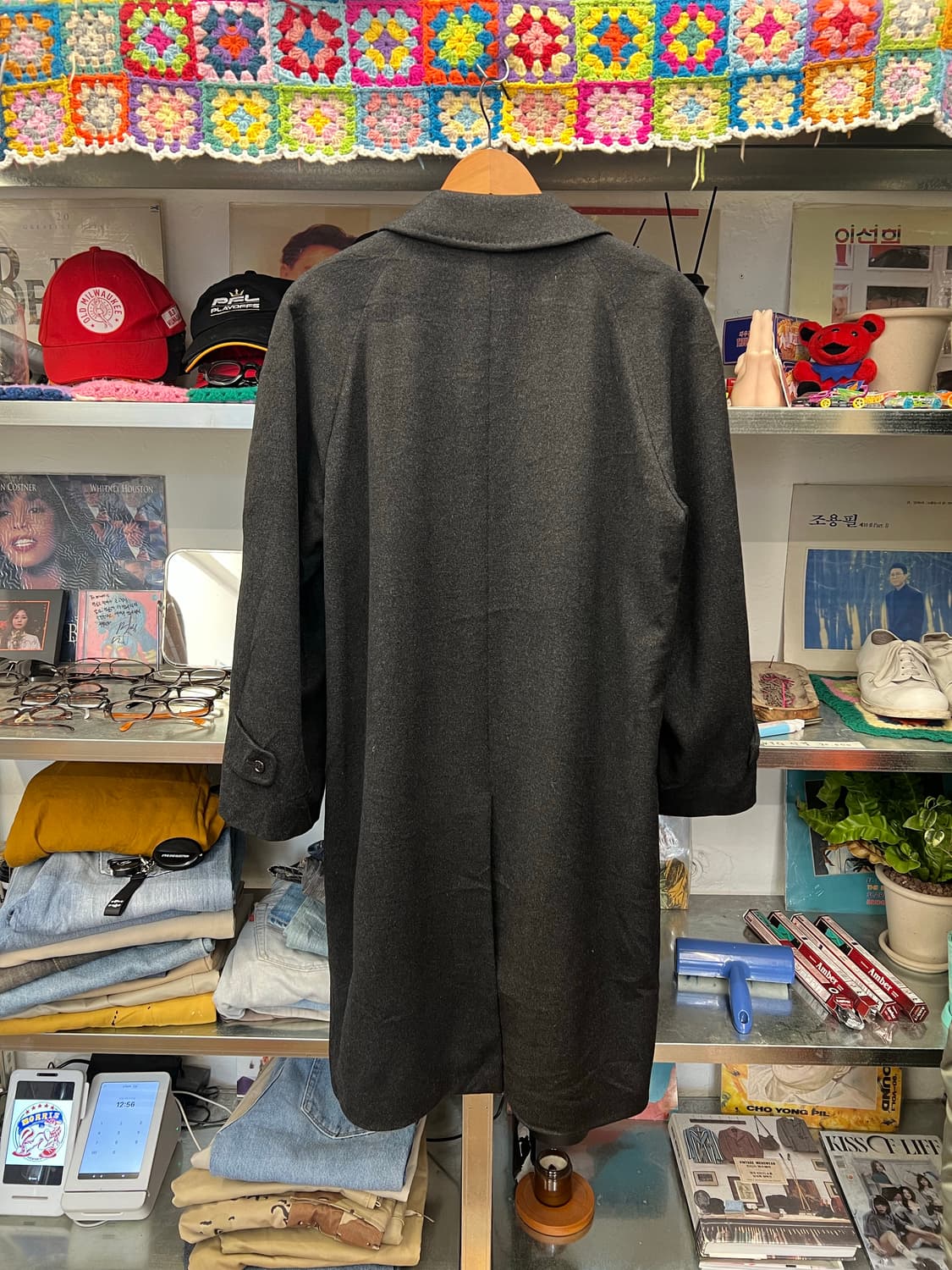 Pure Cashmere 100% Charcoal Coat 상품이미지2