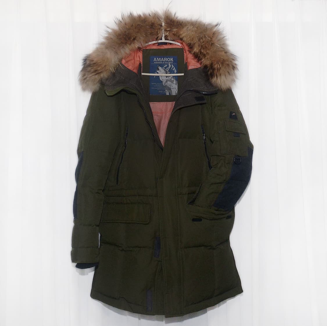 시리즈 (series) 아마록 라쿤퍼 헤비 구스다운 야상 패딩 (100) 상품이미지1