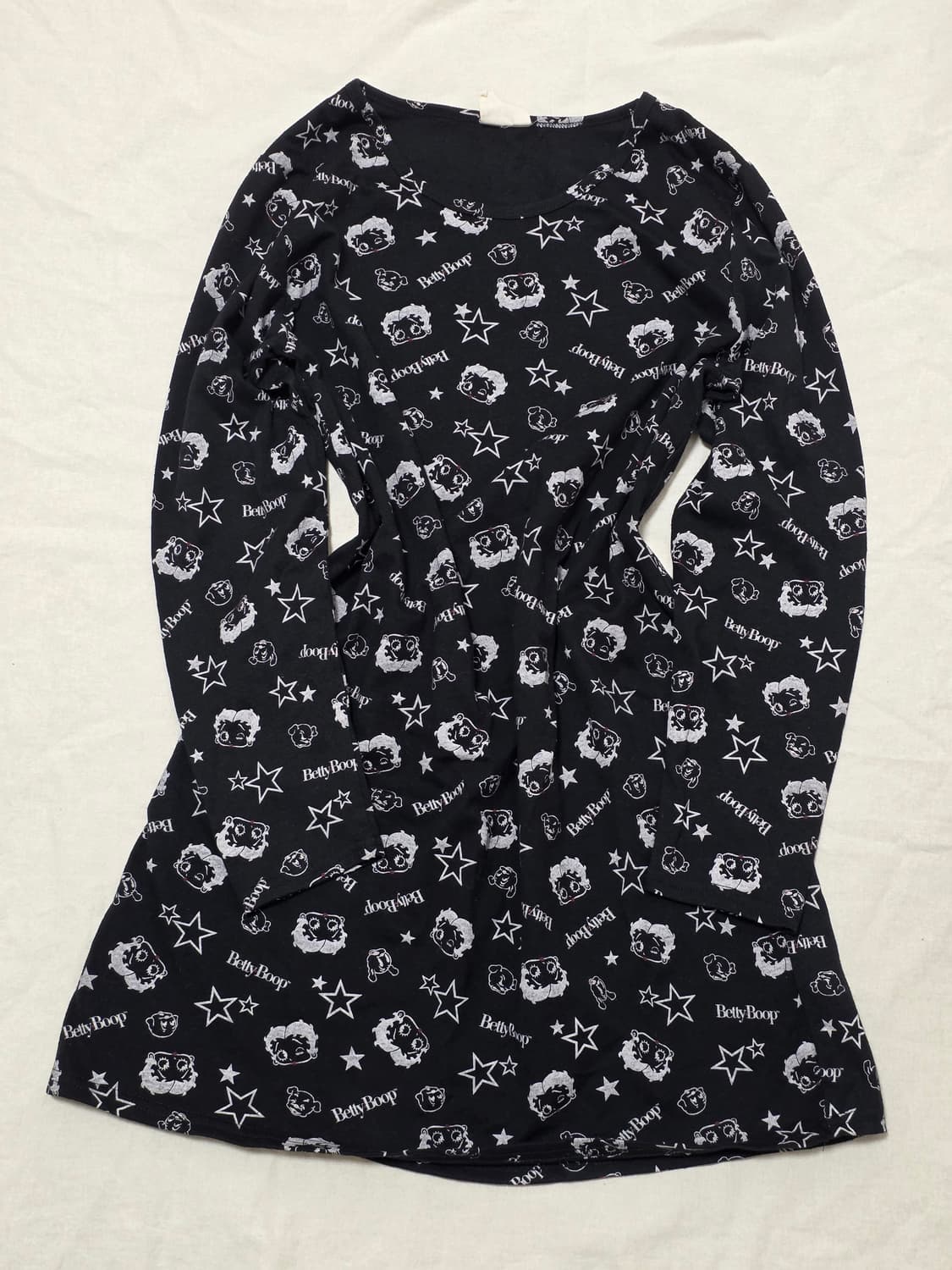 BETTYBOOP 베티붑 패턴 너드 일본빈티지 원피스 상품이미지2