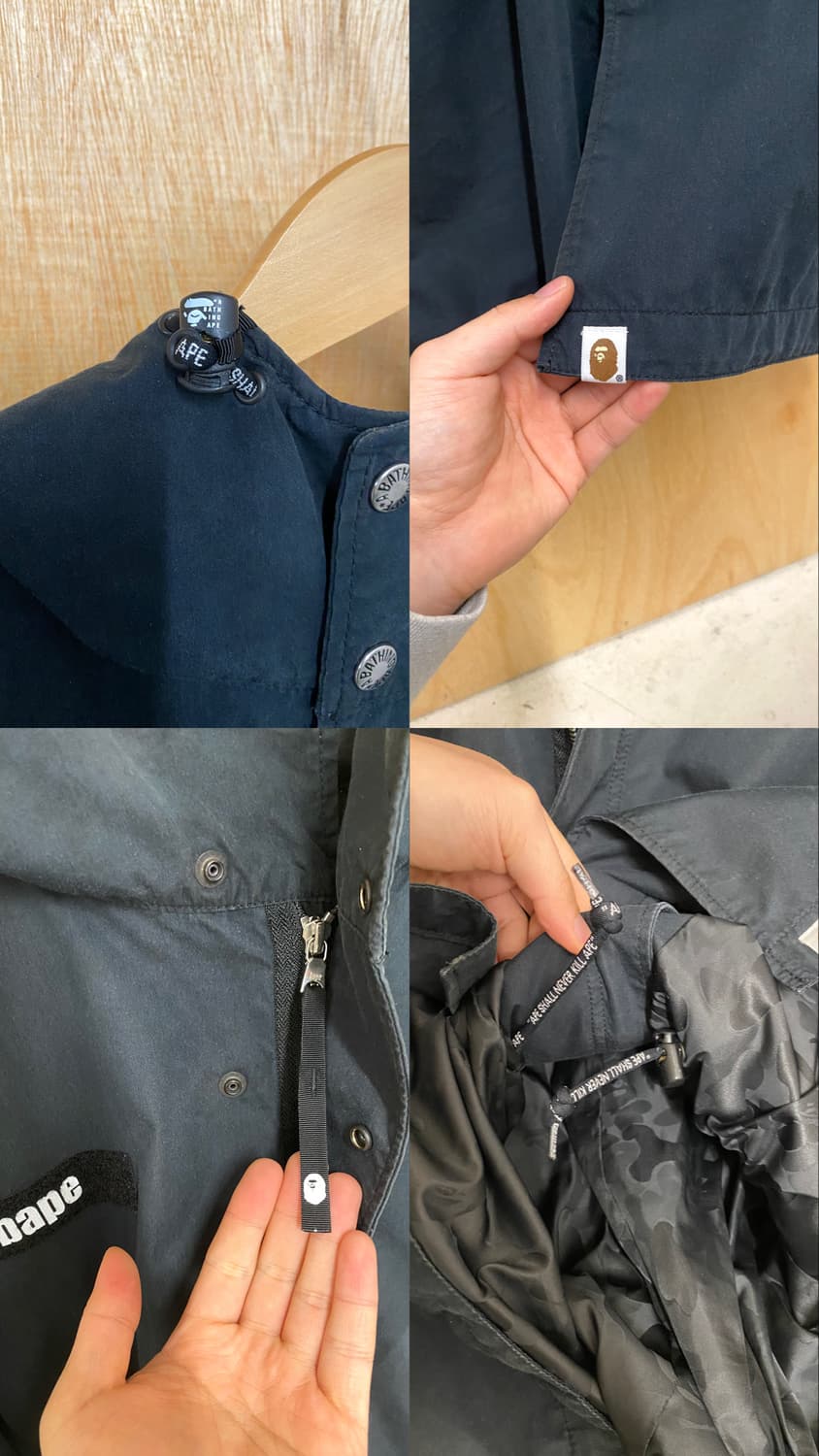 BAPE planet of the apes fishtail parka 상품이미지10