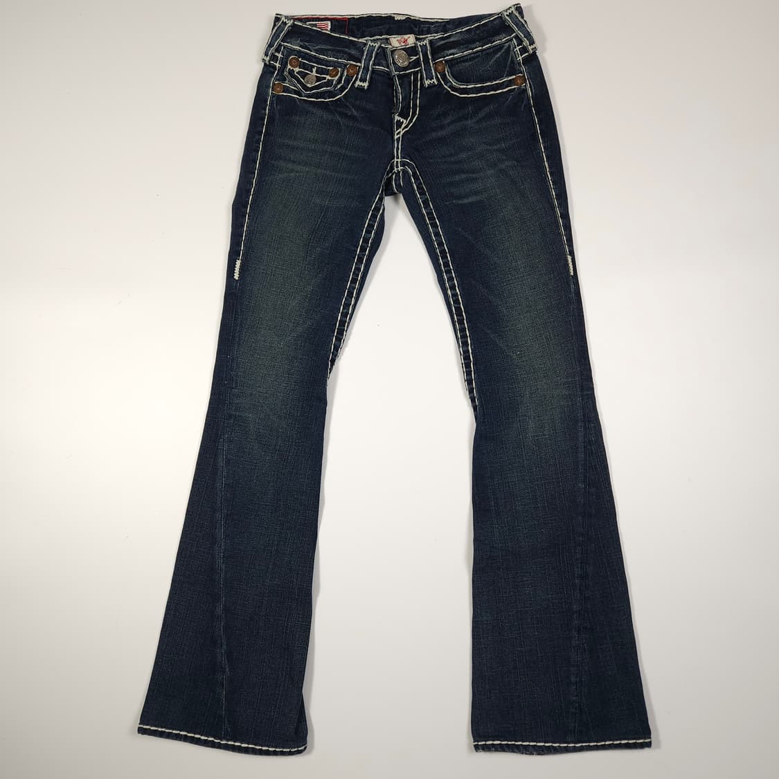 트루릴리전 로우라이즈 부츠컷 데님팬츠  상품이미지1