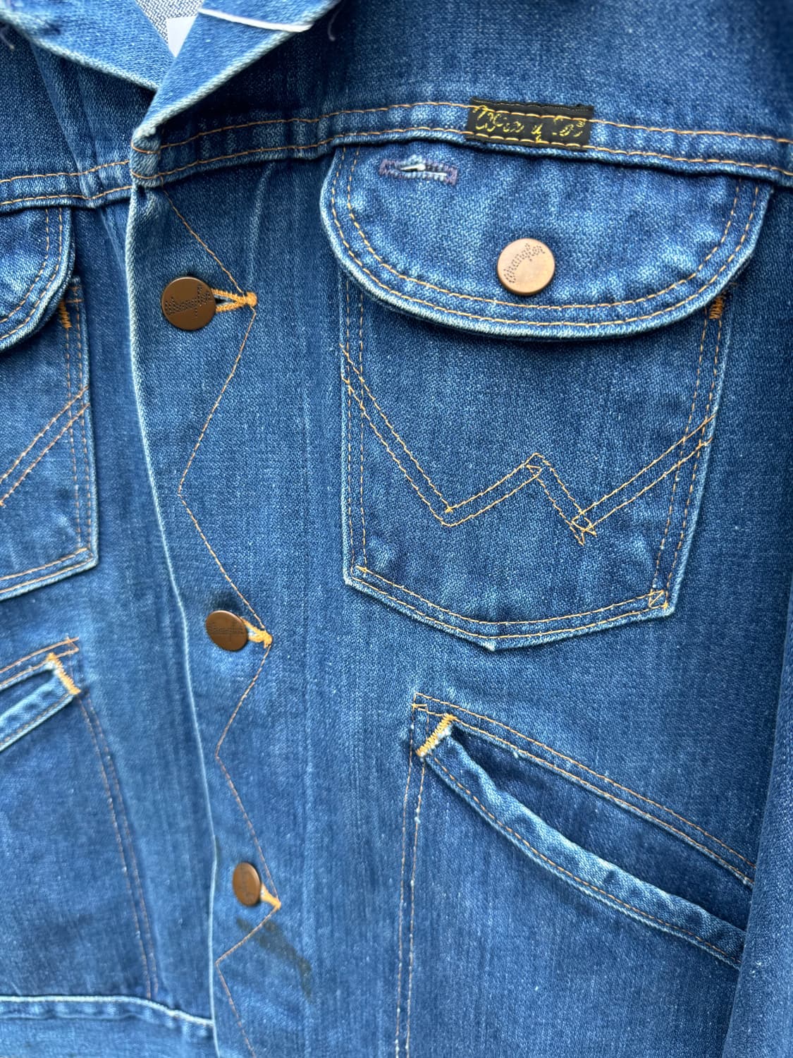 70~80s 랭글러 빈티지 126mj 웨스턴 데님 트러커 자켓 상품이미지5