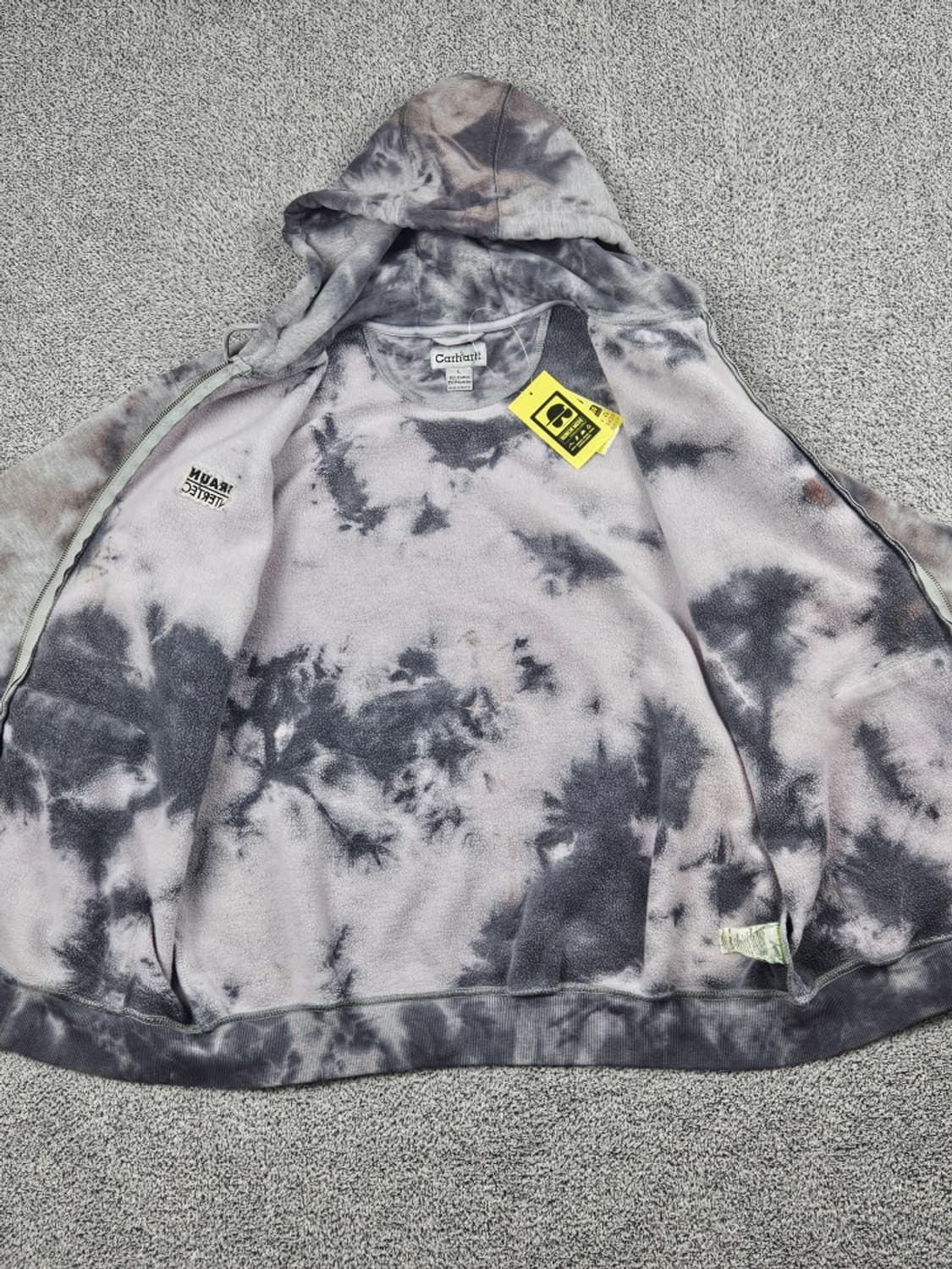칼하트 다잉 워시드 커스텀 써멀 후드집업 ( L ) / 10008 상품이미지10