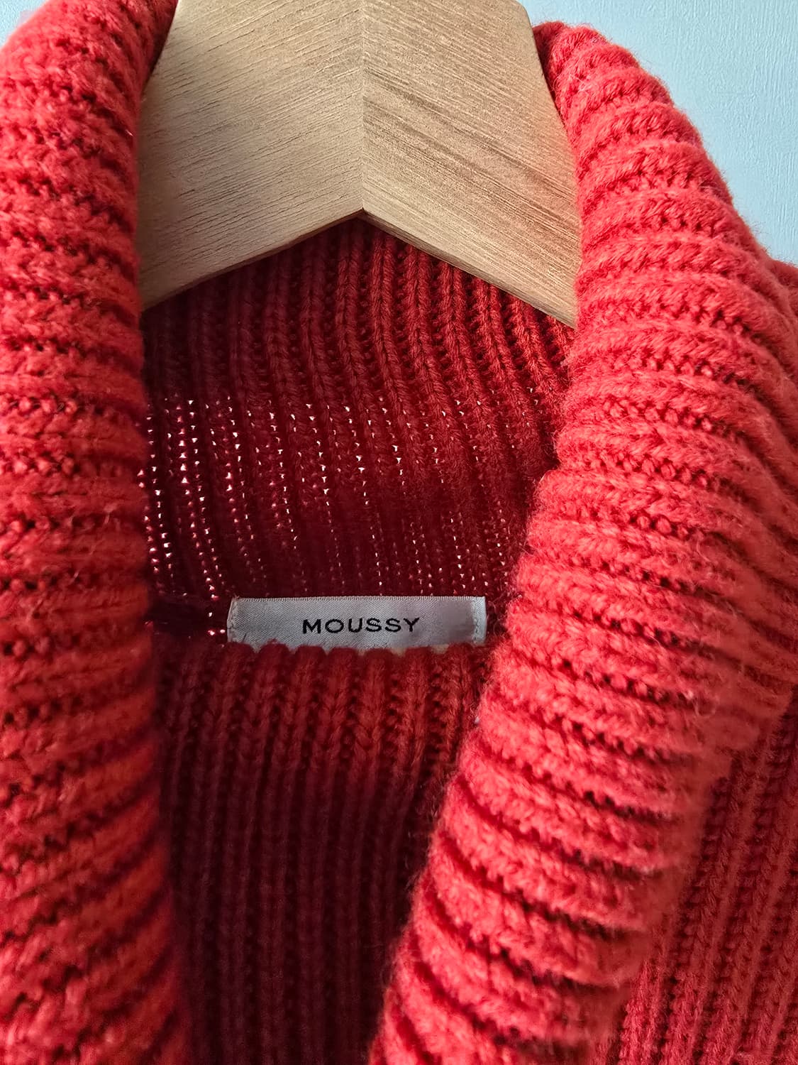 더스티 오렌지 레드 폴라 니트 상품이미지4