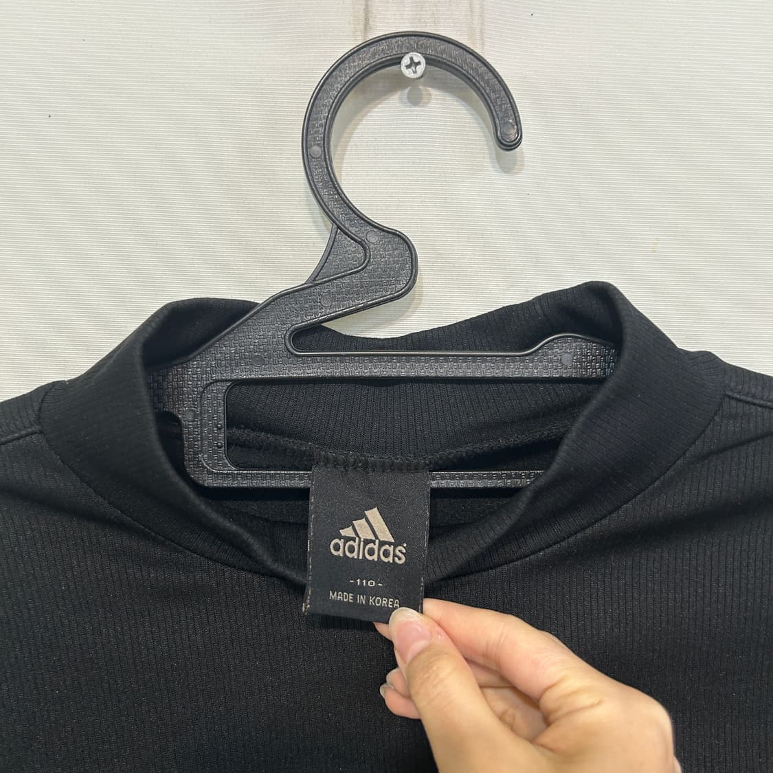 아디다스 남성 기모 반폴라 티셔츠 110 상품이미지2