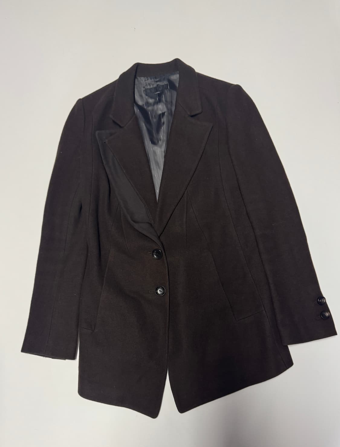 여성 한섬 시스템 코코아 울 자켓 코트 55 상품이미지1