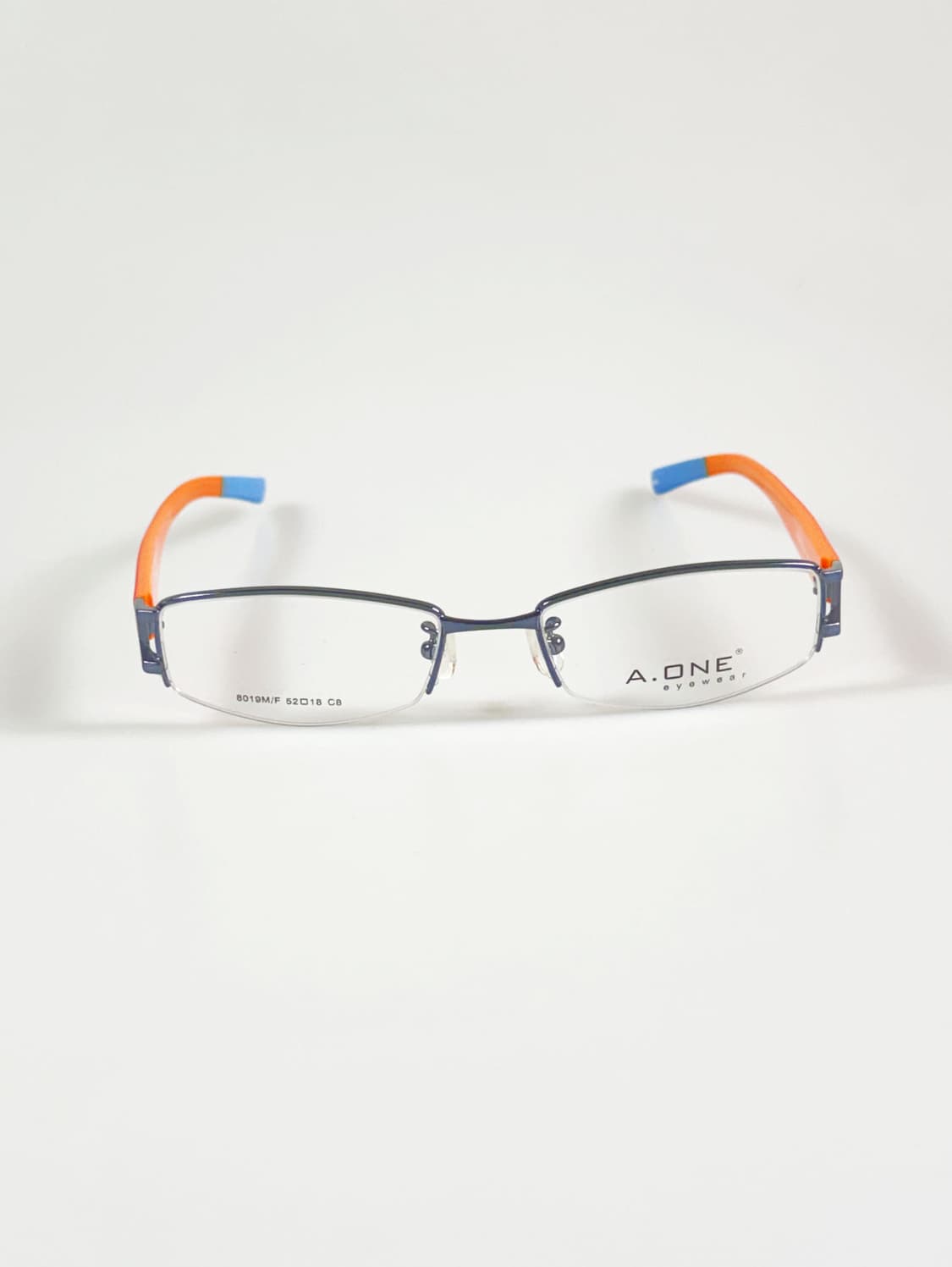 A.ONE 반무테 스퀘어 메탈 프레임 빈티지 안경 상품이미지2