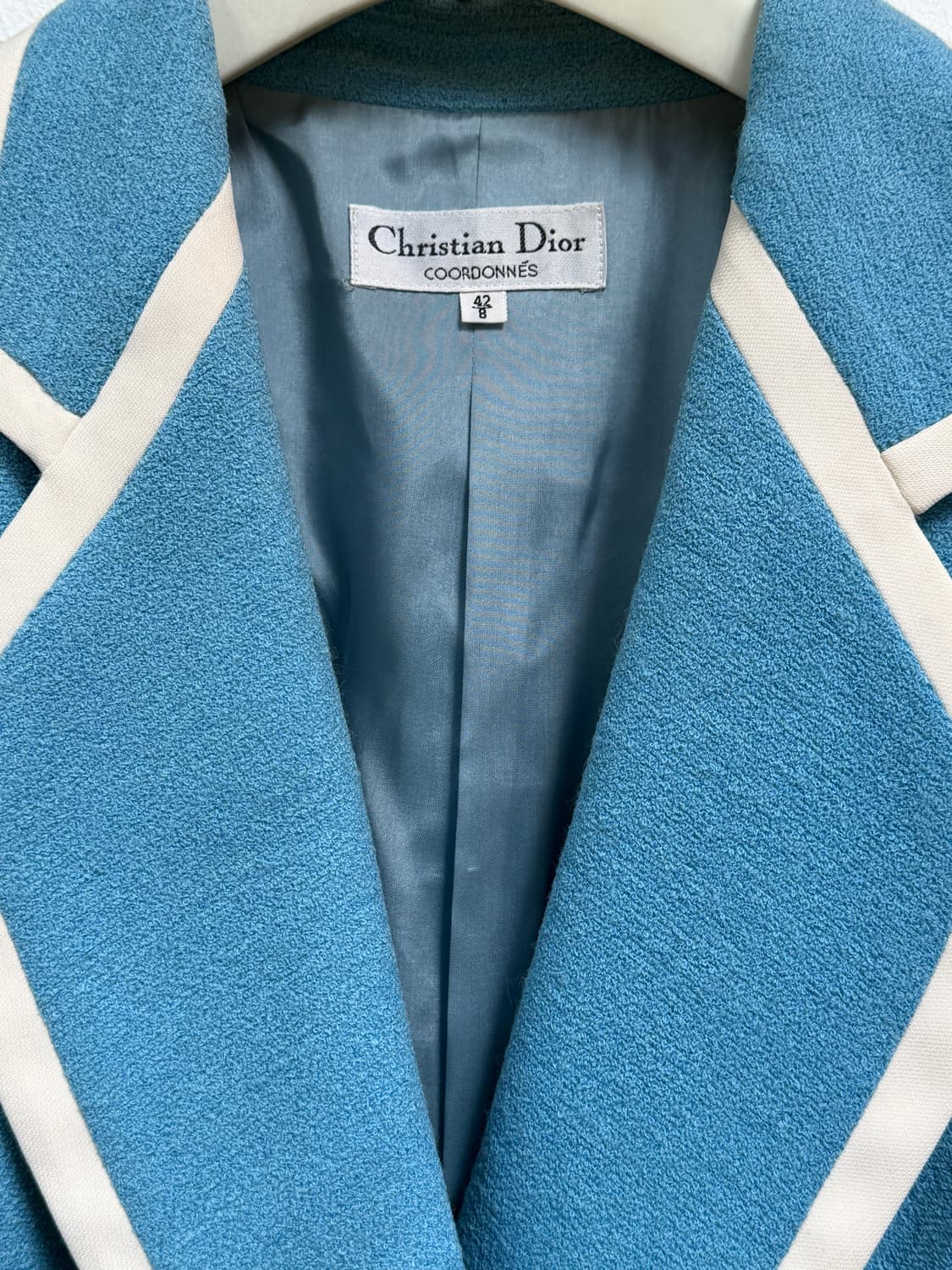 Christian Dior 크리스찬 디올 빈티지 울 블루 블레이저 42 상품이미지2