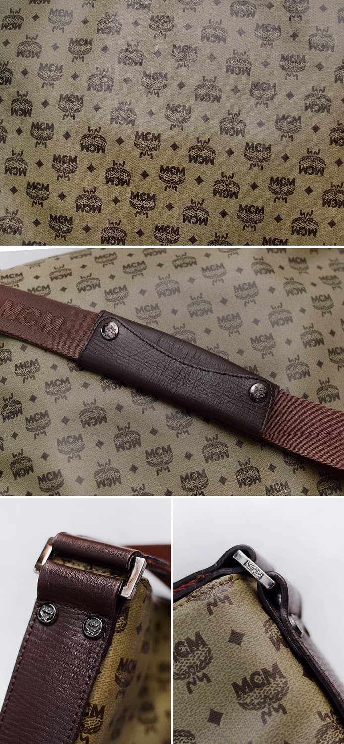 MCM 비세토스 모노그램 마블 캔버스 레더 숄더.메신저백 상품이미지9