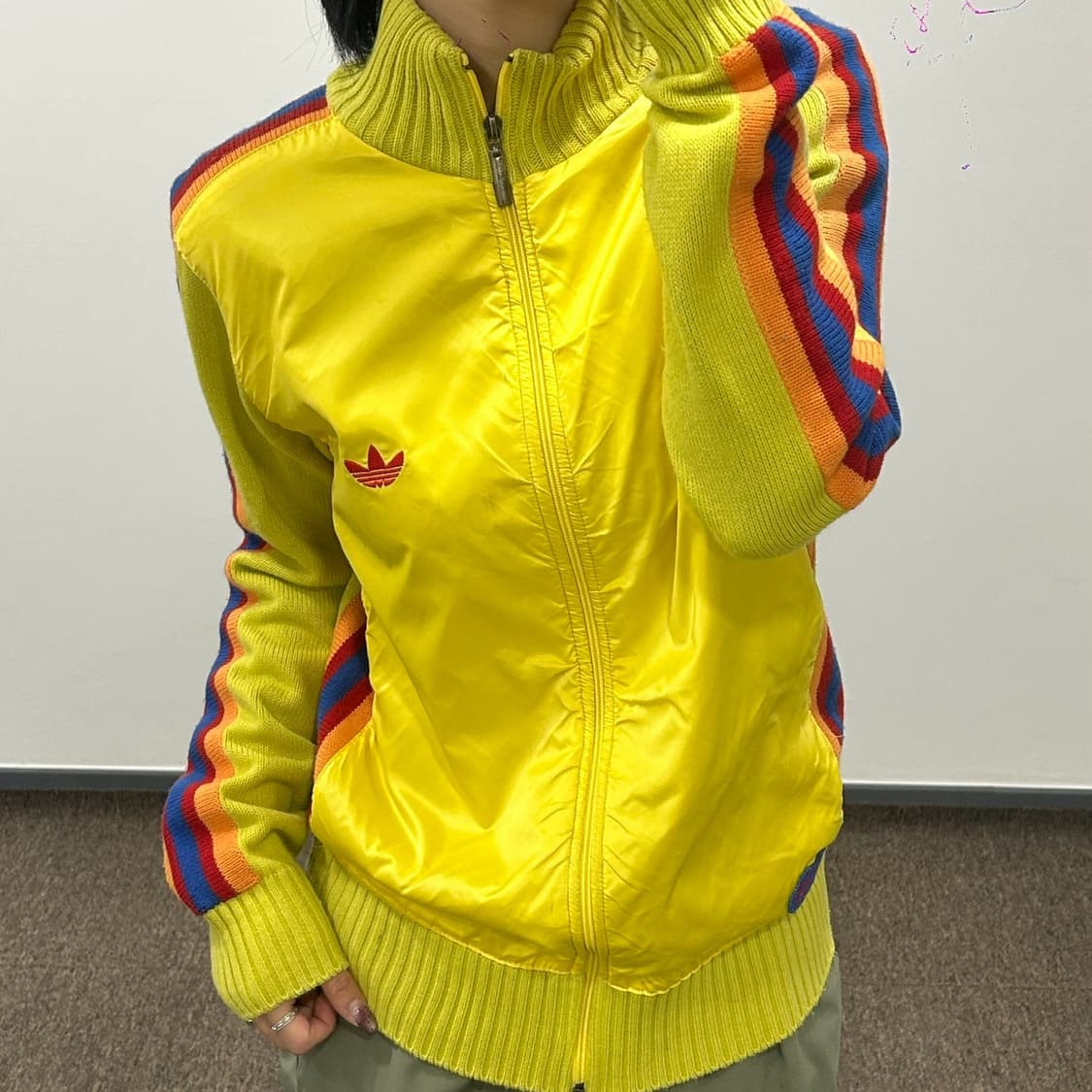 Adidas 아디다스 90‘s 니트 파이아버드 옐로우 져지 상품이미지2