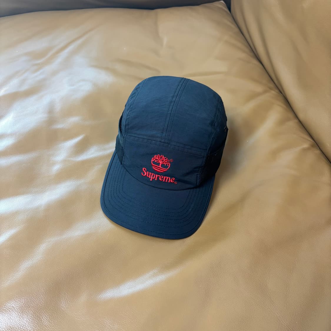 Supreme 슈프림x팀버랜드 블랙 캠프캡 모자 (Black) 상품이미지1