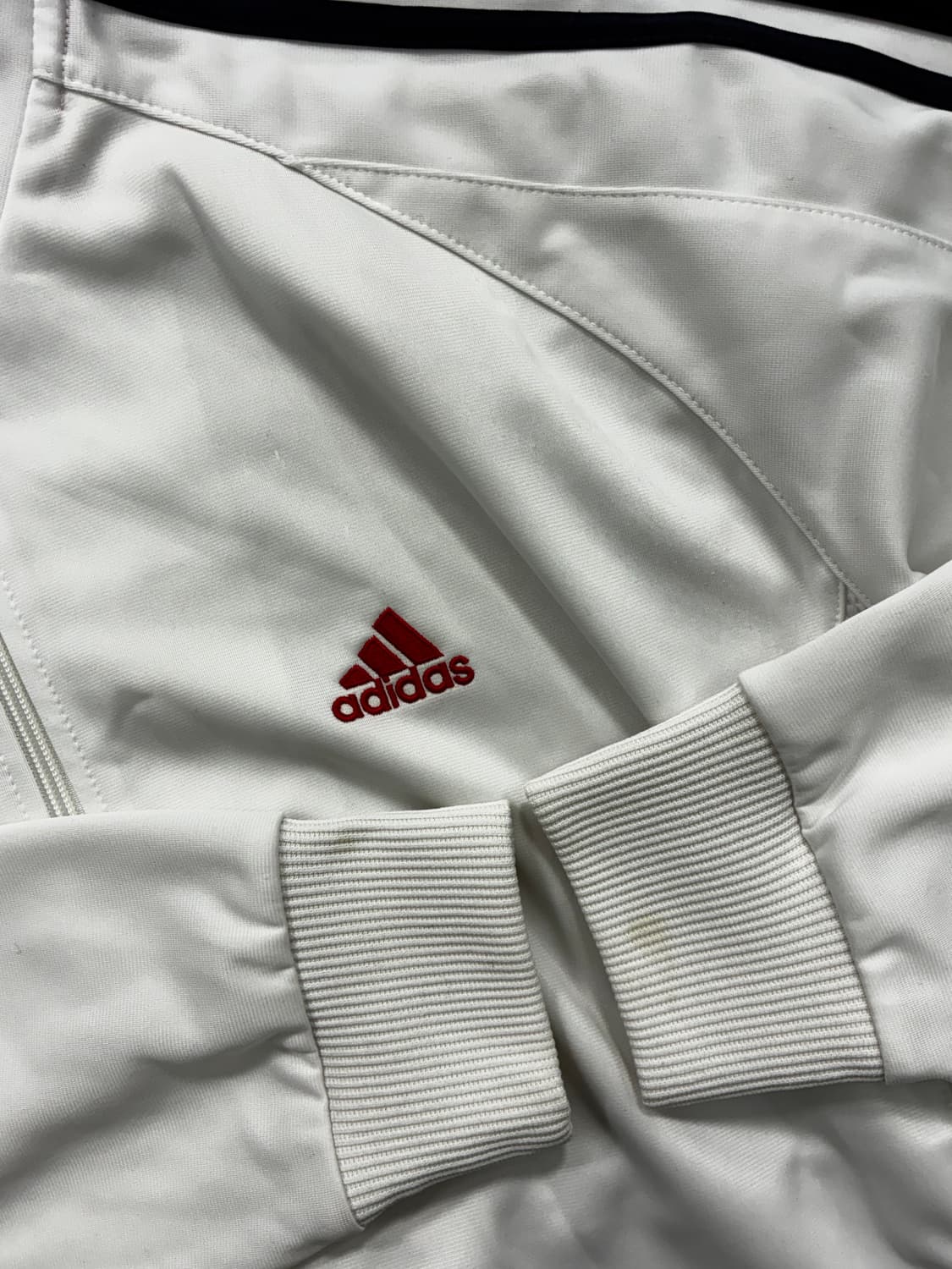 아디다스 화이트 네이비 트랙탑 져지 XL 상품이미지7