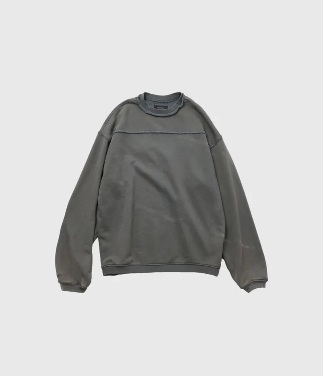 999 휴머니티 빈티지 다잉 맨투맨 (블리치드 카키) 상품이미지1